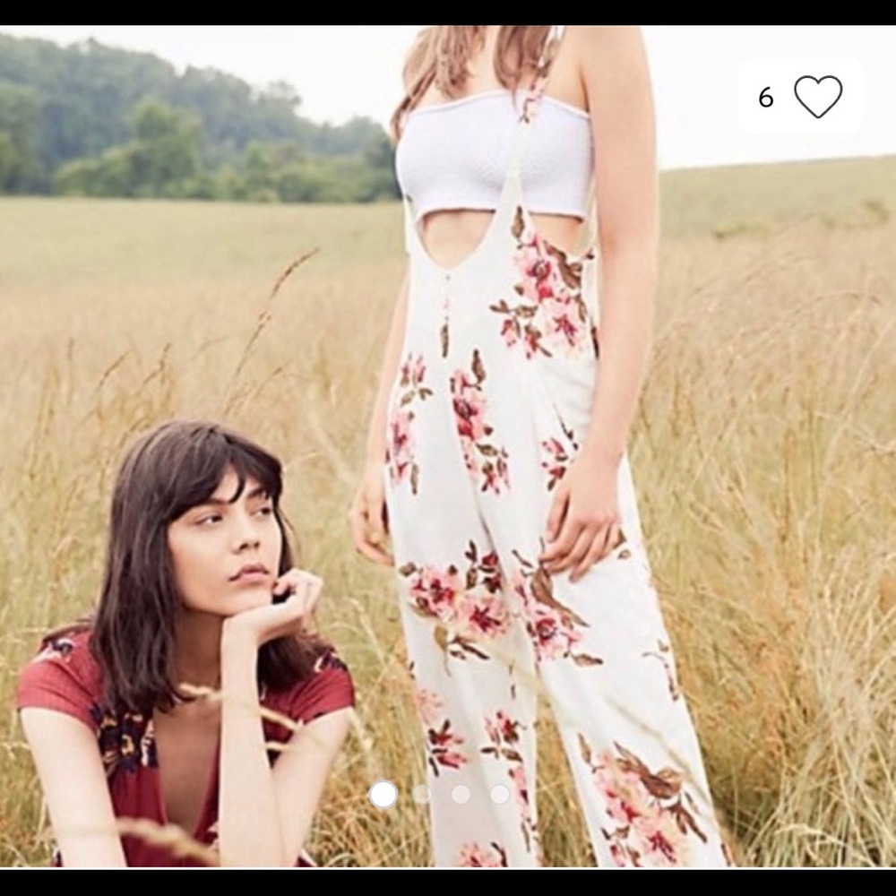 Flynn Skye White Floral Jumpsuit